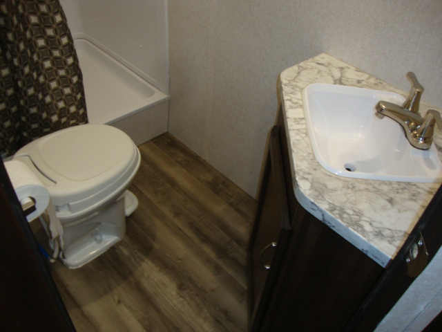 Jayco 242BHSW Washroom setup